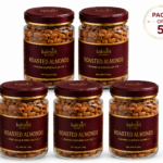 Roasted Salted Almonds (Pack of 5 x 200g Each ) - 1kg