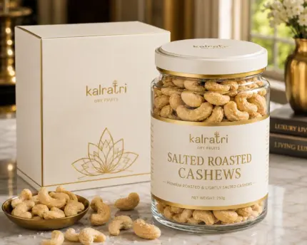 Salted Roasted Cashews, lightly salted Premium Jumbo size - 200g