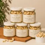 Salted Roasted Cashews, lightly salted Premium Jumbo Size ( Pack of 5 x 200g )- 1kg