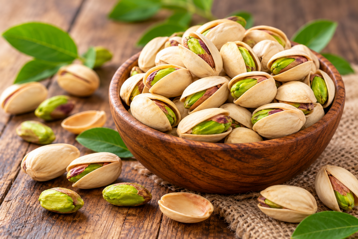 pistachios-in-wooden-bowl